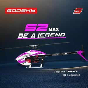 새로운 Goosky S2 MAX 원격 제어 헬리콥터 3d 스턴트 항공기 모델 듀얼 브러시리스 직접 드라이브 6 채널