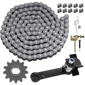 CILOYU 25h 체인 132 링크 13 치아 모터 스프로켓 키트 교체용 면도기 MX650 MX500 SX500 맥그래스 전기 스쿠터 더트 포켓 MY1020 바이크 부품 텐셔너 포함