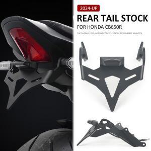 오토바이 후방카메라 쇼트 테일 주식 깔끔한 번호판 거치대 스톡 브래킷 LED 조명 혼다 CB 650 R 2024-UP