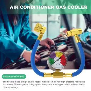 차냉매 측정 게이지 R134A 냉매 충전 호스 자동차 파이프 용 가스 리필