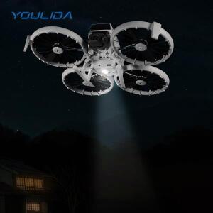 FLIP LED 랜딩 기어 빛나는 접이식 확장 다리 DJI Drone 액세서리 용 야간 네비게이션 라이트 스키드