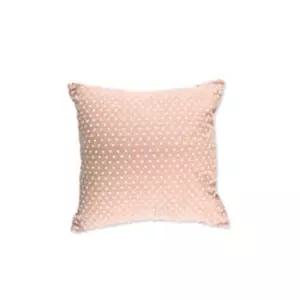사각 쿠션 디자인 쿠션 큐티도트 인디안핑크