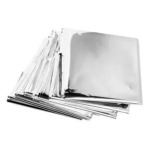 은박담요 130x210cm 보온 단열 차광 조난 서바이벌 방염 방열포 은박지 (블랭킷)