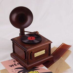 원목나팔축음기오르골 B-620S