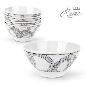 [헨느] 쯔무기 도자기 대접 5P세트 / 일본 국그릇