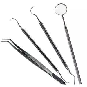 [바다르산스]의료용 고급스텐 치경 치석제거기 치과핀셋 여드름압출기 다용도핀셋 가위
