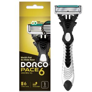 도루코 PACE6 일회용 면도기 1개입 사우나 호텔 펜션 