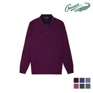 [크로커다일] 자가드 요꼬 카라티셔츠 CDAA6TP3702