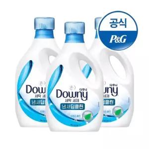 다우니 프리미엄 세탁세제 냄새딥클린 1.9L 3개