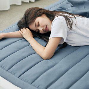 [리브맘] 뚱뚱푹신 먼지없는 패밀리 침대패드 고정밴드 퀸