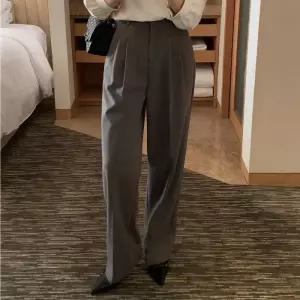 [코코블랑] [코코메이드]뮤제 핀턱 기모 밴딩슬랙스(미들,롱)