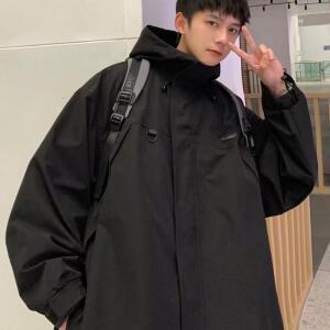 [BZJL7QHO_4C]베이직 심플 컬러 남녀공용 하프 야상