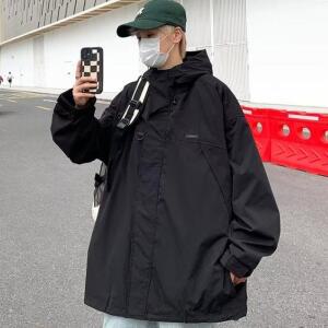 [BZJL3CYF_4C]쿨샵 남여공용 오버핏 모던 하프후드야상