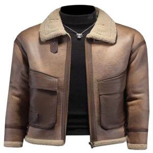 남성무스탕 후드 양털 빅사이즈 자켓  가죽 재킷 플리스 레더 집업 리얼