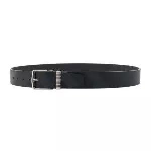 [라벨루쏘]  남성 M 체크 레더 밸트 8065987 MB CHECK PIN BELT 35MM BRT A8800