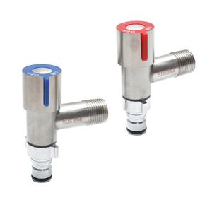 스텐 SUS304 슬림 세탁기 수도꼭지 커플링 베란다 욕실 스테인레스꼭지 슬림형