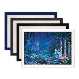 [보리보리/하비스]디즈니 킨케이드 신데렐라 퍼즐 1000P+슬림 우드 액자 세트