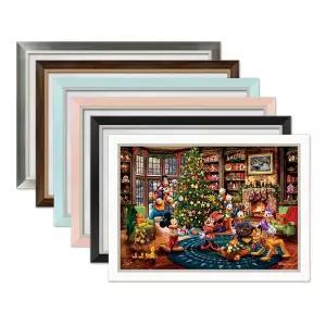 [보리보리/하비스]디즈니 킨케이드 미키와 친구들의 크리스마스 퍼즐 1000P+모던 액자 세트