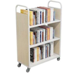 도서관 도서반납대 책 북카트 트롤리 3단 정리 테이블 자형 북트럭 트레이 반납대 카트
