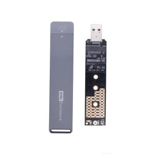 어댑터 케이스 M.2 NVME-USB3.1 TypeA 외부 NVME 하드 드라이브 박스 Usb2.0 인클로저 자기 포트 확장 변환