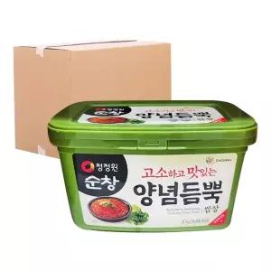 청정원 순창 양념듬뿍 쌈장 (사각) 3kg 4입 (박스)