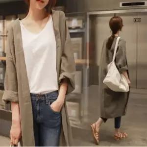 [오노마] ONM 간절기 여자롤업루즈롱코트 여름자켓 롱자켓 가을자켓  11325196)