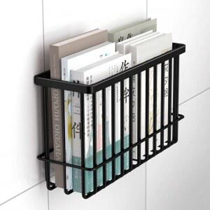 화장실 책꽂이 매거진랙 거치대 수납바구니 철제 홍보물