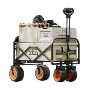 전동웨건 광폭 접이식 웨건 수레 손수레 휴대용 구르마 야외캠핑카 트레일러