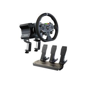 MOZA R5 레이싱 레이싱게임핸들 F1 패달 악셀 유로트럭 게임 핸들 1개 3개 페달 세트 데스크탑 고정 장치