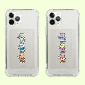 그래비 꼬마베어 카드포켓 젤하드 케이스 (UV)