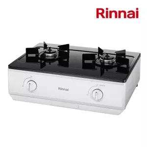 린나이 자동 불꽃조절 과열방지 센서 펄화이트 2구 가스레인지 BTH210W