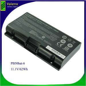 Clevo PB51RF-G NH57AF1 PowerSpec 1520 시리즈 11.1V 62WH용 PB50BAT-6 노트북 배터리