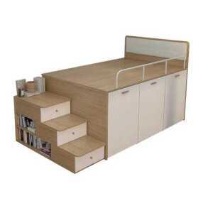 침대 옷장 일체형 수납장 침실 다다미 성인 멀티 서랍