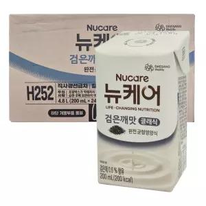 뉴케어 검은깨맛 클래식 200ml x 24팩 환자 노인 식사대용 드링크 음료 H