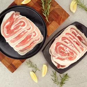 [롯데백화점]오초록 [오초록] 국내산 대패 꽃 삼겹살 800g(400g x 2팩) / 한돈 꽃삼겹 대패 삼겹살