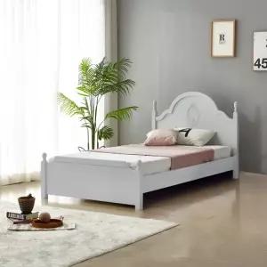 안나  그레이) 슈퍼 싱글 초등 학생 벙커 공주 어린이 침대  견면매트 포함)