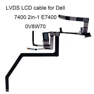 노트북 LVDS LCD 0V8W70 래티튜드 EDB41 E7400 2IN1 DC02C00J300 CN 비디오 케이블 V8W70 커넥터 EDP 스크린 7400