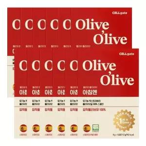 올리브 올라이브 아침엔 유기농 엑스트라버진 올리브오일 8gX14포X12개 / 100프로 스페인 압착올리브유