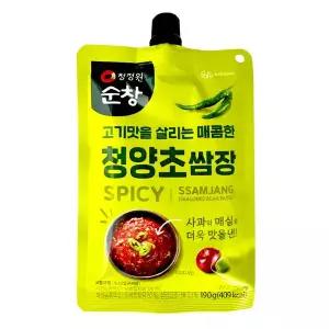 청정원 순창 청양초쌈장 190g x 10개 / 여행용 휴대용 간편개별포장