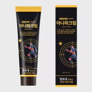 [김오곤 생활건강] 아나파크림 1+1 스포츠 마사지 150ml 온열 로션 통증 케어 멘톨 2개 무배