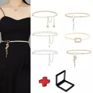 여성 허리체인 벨트장식 악세서리 벨트 여우체인벨트