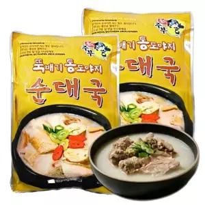 선미식품 뚝배기 통도야지 순대국 600g x 2개_23400318
