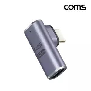 Coms USB4.0 Gen3 Type C to 꺾임 젠더 E MarkerUSB40CTOC CTOC TYPECTOC USB40GEN3TYPECTOC