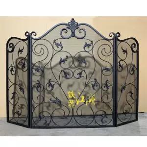 벽난로 파티션 안전 불똥 거실 난로 가림막 펜스 보호망 접이식 가리개 펜션 화재 북유럽