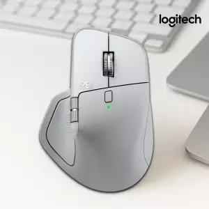 로지텍코리아 MX MASTER 4 FOR MAC 햅틱 마우스 화이트실버