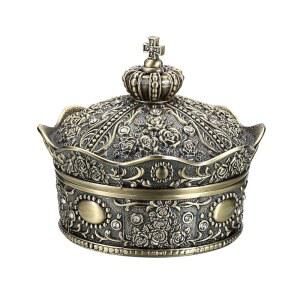 히피웨 빈티지 주얼리 박스, 앤티크 디자인 장신구 보물 상자 보관 정리함, 금속 귀걸이/목걸이/반지 홀더 케이스, 여성용 유품 기프트비 미디엄