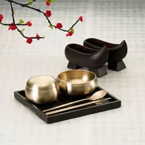 옥식기 유기 유기수저세트 전통유기그릇 유기식기세트 수저포함