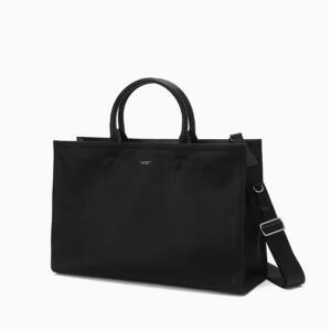 [질스튜어트핸드백] [삭형콜라보][ROGAN]로건 블랙 나일론 심플 토트백 JUBA5F942BK