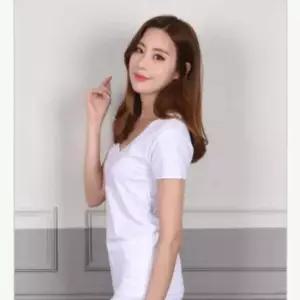 면100% 여성 반팔 런닝 트라이여성런닝 화이트이너