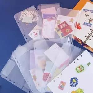 [마이모노샵] 다이어리 꾸미기 포켓파일 속지 반투명 이형지 프레임